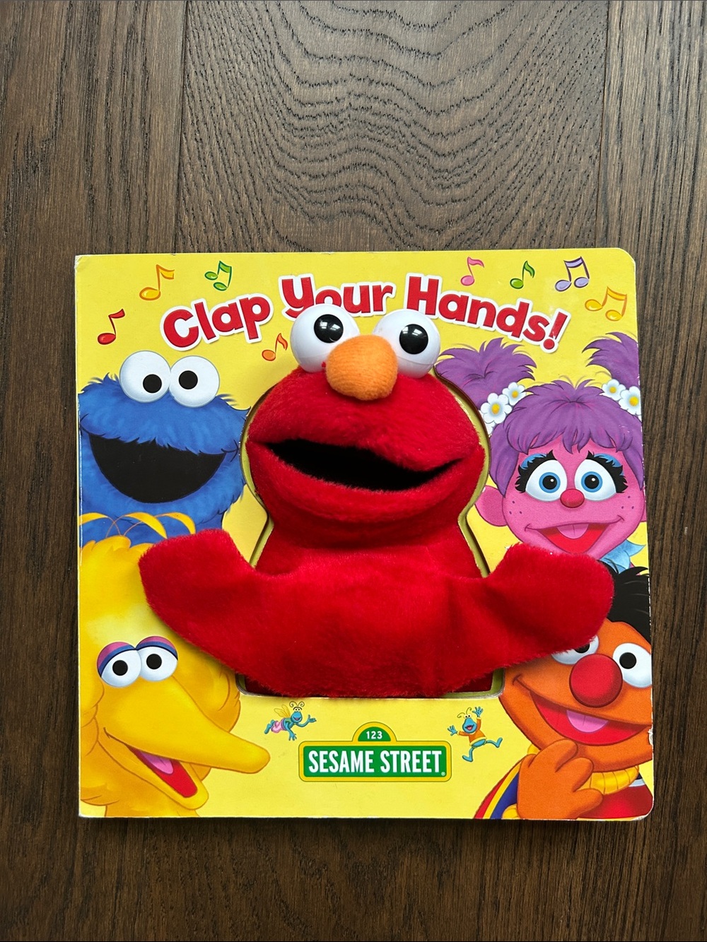 Sesame Street Elmo Red Plush Hand Puppet Board Book